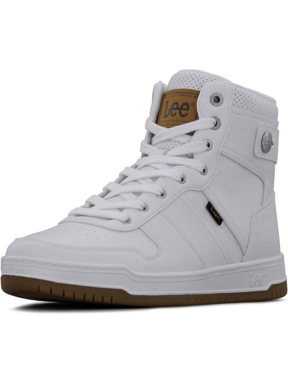 Women's White Tennis Shoes Classic Pull On High Top Athletic Running Sneakera
